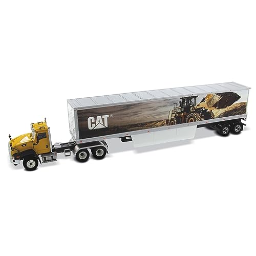 Camion Cat CT660 miniature 1:50 Diecast Masters 85666c avec remorque benne