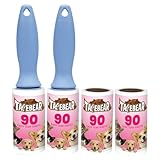 TAPEBEAR Lint Rollers 360Sheets with 2 Handles, Sticky Roller for Pet Hair Lint Debris, Easy Start Easy Spiral Tear Dog and Cat Lint Remover for Clothes Sofa Bed Furniture Carpet Car Seat