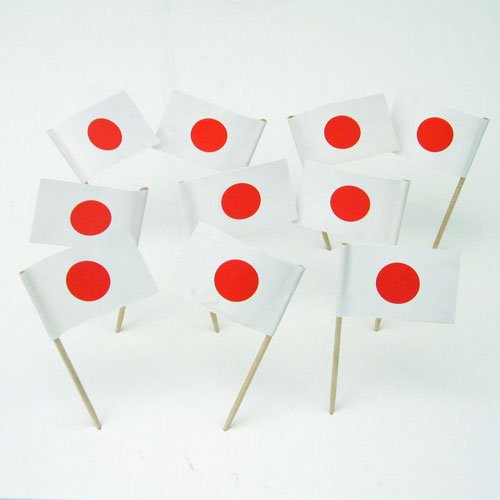 Japan | Japanese Flag Toothpicks (100)