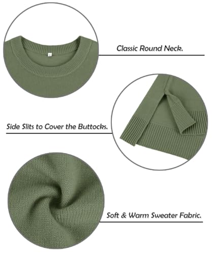 TIYOMI Women Plus Size Tops Long Sleeved Crewneck Sweaters for Curvy Loose Knit Sweater Fall Autumn Winter Shirt XL-5XL2