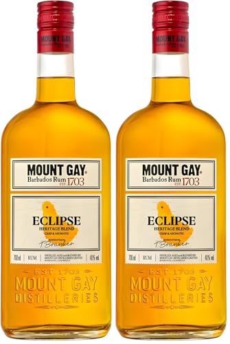 Mount Gay Eclipse - Karibischer Rum von der Insel Barbados, gereift in handverlesenen Fässern mit...