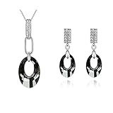 ❤ Geschenke für Mütter: Muttertag, Hochzeit, Verlobung, Valentinstag, Jubiläum, Geburtstag, Party und Weihnachten. Sie können diese Kristallkette und Ohrringe für persönliche tägliche Geschenke tragen. Geschenke sind große Geschenke.