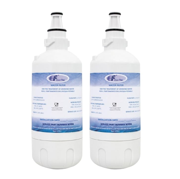 Kit da 2 filtri acqua per frigorifero americano adattabile Liebherr 7440011, 9880980