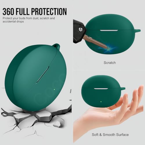 Image of Silicone Case Cover Compatible for OnePlus Buds 4 -Dark Green
