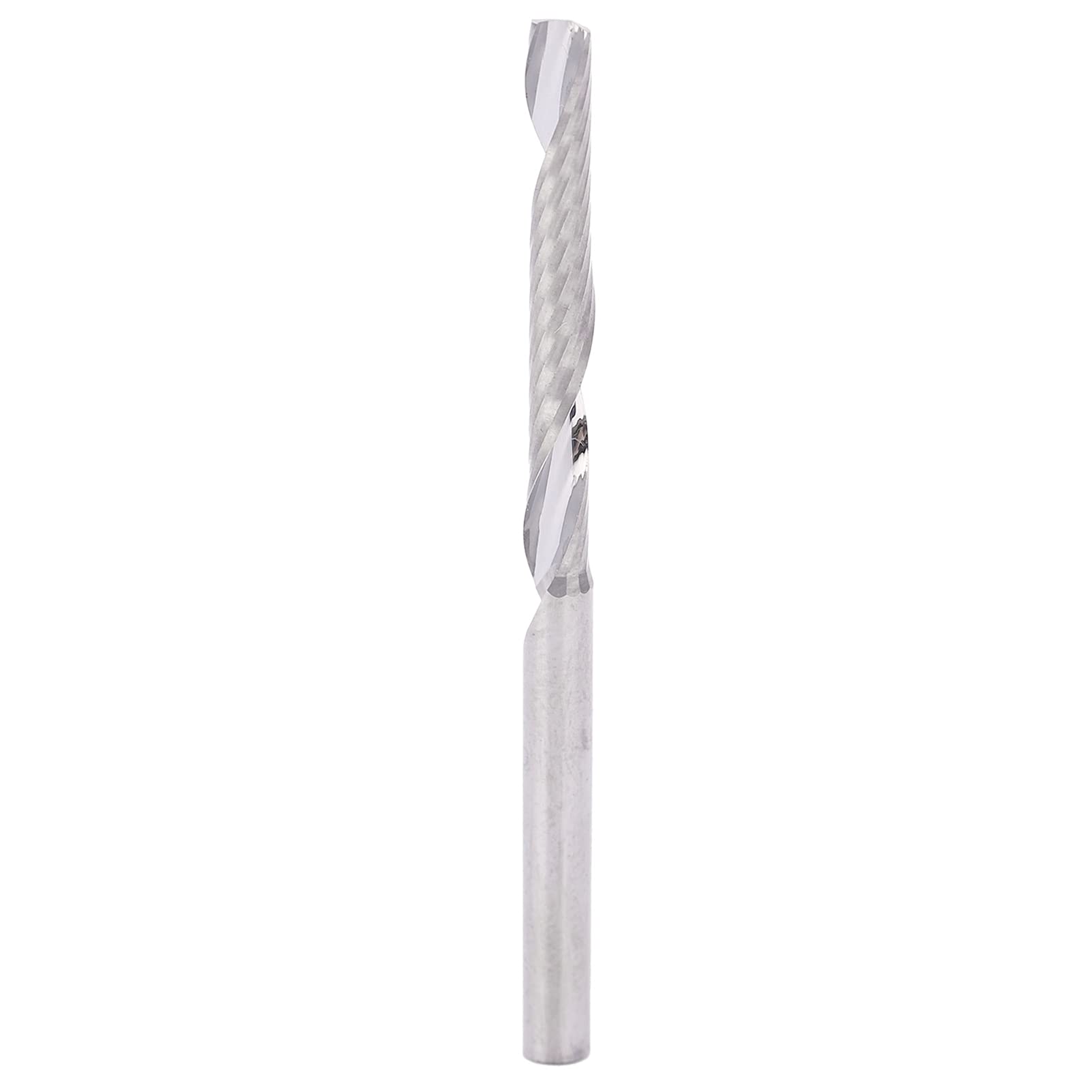 Pojedyncze młyny końcowe fletu 5 - pakiet | 3,175 mm Shank Tungsten stalowy noża | Wysoka twardość dla drewna / aluminium / plastiku | Polerowany lusterka, długość cięcia 25 mm