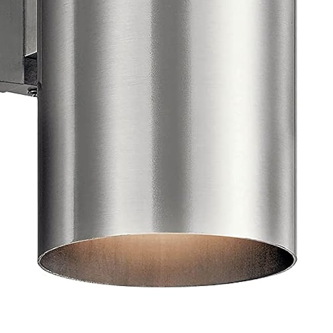 Kichler Cylinders 15 2-Light Outdoor Cylinder Wall Sconce in Architectural Bronze, (15 H x 5.75 W), 9246AZ