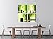 Pyradecor 4 Panel Perfect Bamboo Green Pictures Paintings on Canvas Prints Wall Art Large Modern Gallery Wrapped Zen Artwork for Living Room Bedroom Home Office Decorations 50x50cmx4pcs