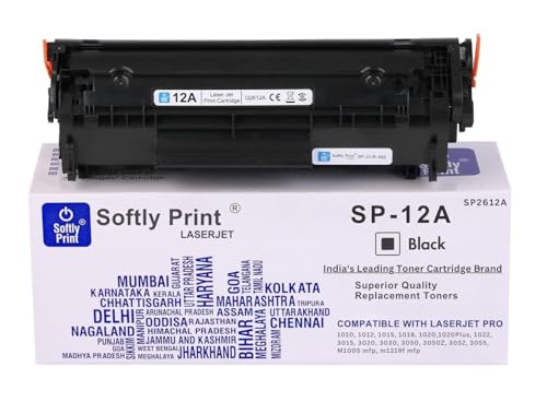 Image of 12A Toner Cartridge for HP 12A Q2612A High Yield Compatible for HP LaserJet M1005 MFP,1020,1010 /1012 /1018 /1022 /1022n /1022NW /3015 /3020 /3030 /3050 /3050z /3052 /3055 /M1319 /M1319F MFP (1PCS)