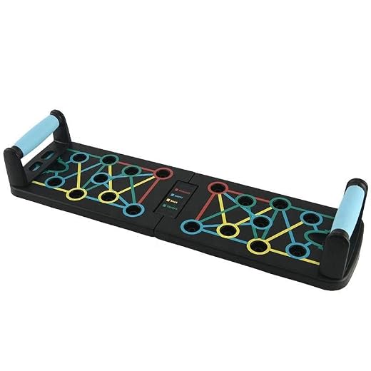 AHA Lifestyles Push Up Board – Home Workout Equipment, Push Up Bar with 30+ Color Coded Combo Positions for Chest Back Arm Core Exercise – Portable Home Workout Gym Accessories for Men and Women, Strength Training Equipment