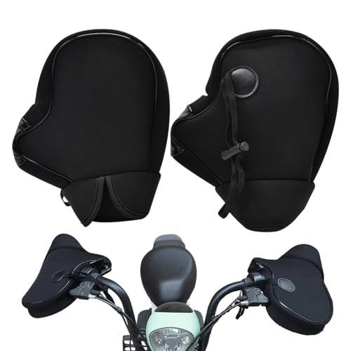 Wisylizv Guantes de manillar de motocicleta, con soporte para el mango, guantes para manillar de bicicleta, para montar en invierno, ciclismo, carreras, motocicleta al aire libre