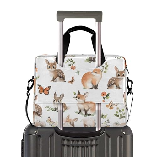 Maletín para portátil ALAZA patrón Woodland Animals 13-15.6 in miniatura 4