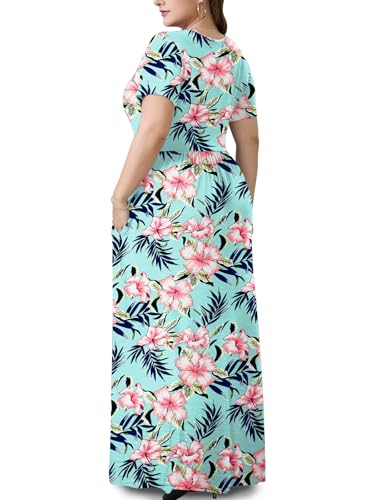 Image of PEVRL Plus Size Summer Maxi Dress for Curvy Women with Pockets 1X-5X