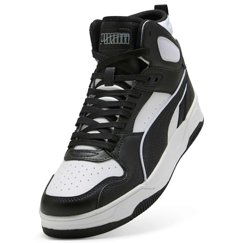 Puma RBD Break MID Unisex-Sneaker, Weiß, Schwarz, Weiß, Weiß, 5.5 UK – Ansicht 5