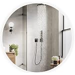 BD ART - Wandspiegel - Badspiegel - Rund Ø70cm - mit LED Beleuchtung - Lichtfarbe Kaltweiß 4200K, IP44 - Spiegel Groß - Mirror - Ganzkörperspiegel - Bad Wand Spiegel (Luna_RUND, Ø 70 cm)