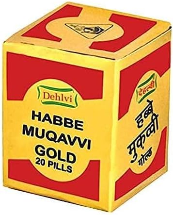 Dehlvi Habbe Muqavvi Gold (20 pills) comes with shandaar Rose Water