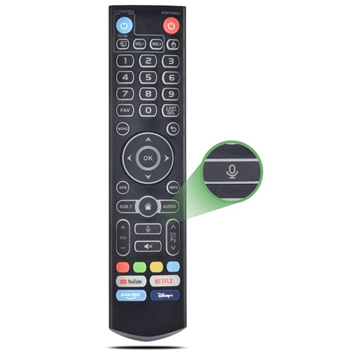 Replacement Voice Remote for vSeeBox V3 Pro,Control Compatible with V5 Pro / V3 Plus/V3/ V2 /V1...