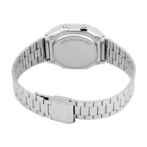 Image of Casio Vintage A168WA-5AYDF Brown Digital Dial Silver Stainless Steel Band D331