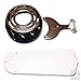 36 12V Ceiling Fan- BlackAlmond