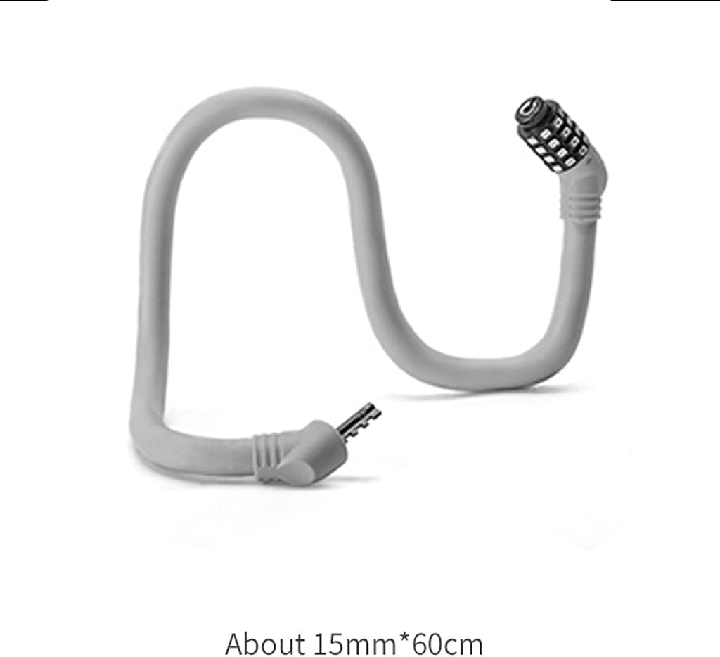 Bicycle Lock Cycling Portable Bike Lock Road Bicycle Small Cable Lock Equipment Bike Accessories (Color : Black, Size : 60cm) (Blue 60cm)