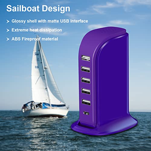 image for iPhone Charger Fast Charging Upoy, Multi Device USB Charging Station, 