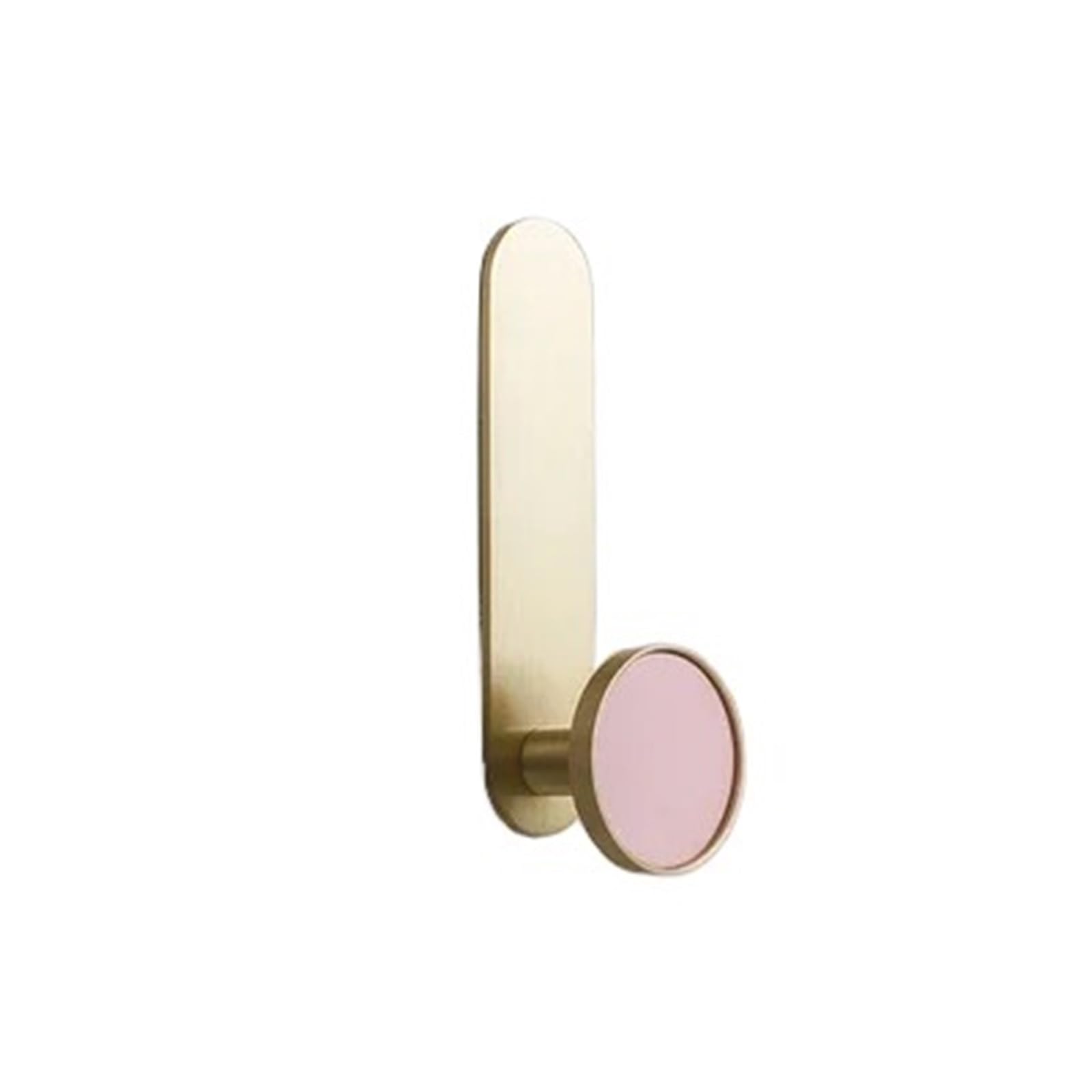 Yxinaer One Color Brass Plated Single Robe Hook Golden Coat Robe Hook Brass Hooks
