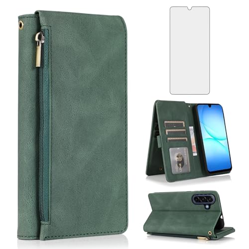 Coque Samsung Galaxy A17 Asuwish XKLLPT UK Vert silicone antichoc protège smartphone