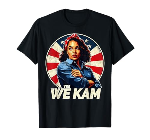 Kamala Harris 2024 Yes We Kam Wahl Feminismus Demokraten T-Shirt