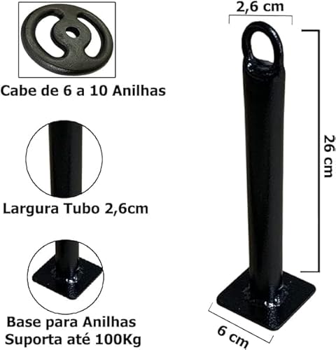 Kit Agachamento Sumô Com Plataforma - Profissional P/ Academia
