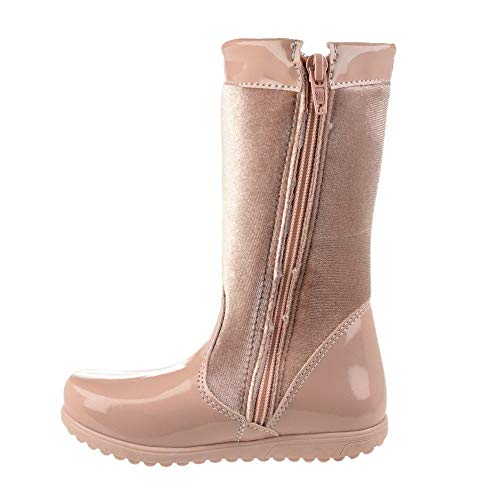 Bota Cano Médio Menina Meli Heart Tie Rosa