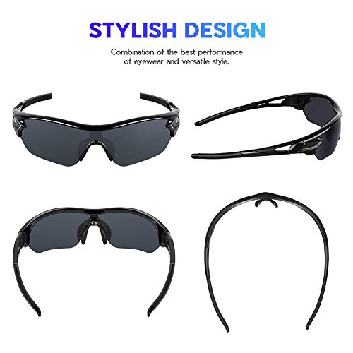 Image of BEACOOL Polarized Sports Sunglasses for Men Women Youth Baseball Cycling Running Driving Fishing Golf Motorcycle TAC Glasses