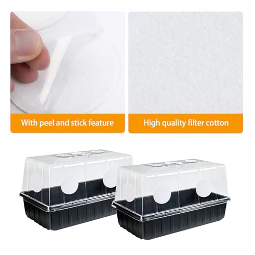 Image of 12PCS 2.5in Monotub Adhesive Filter Disks, Mushroom Monotub Filter Discs, Mushroom Filter, Filter Patch for Monotub, for Mushroom Growing Supplies Filter Pad Replacements.(2mm Thick) (12PCS)