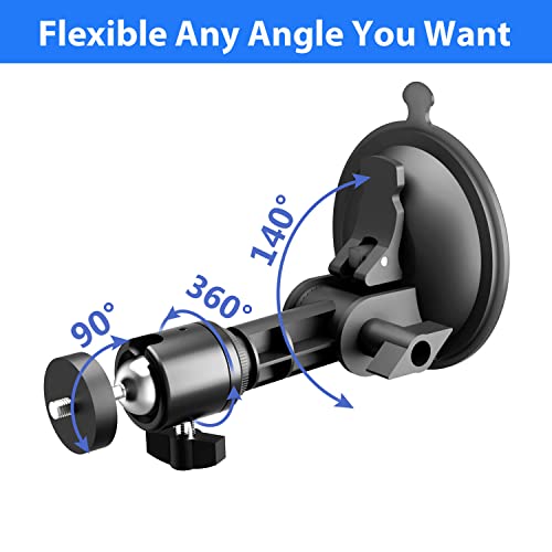 Lentok Suction Cup Mirror Phone Holder With Light, Travel Wall Phone Camera Mount For Makeup Content Creator Essentials, Mirror Tripod For Bathroom Kitchen Compatile With All Smooth Surface #TOP5