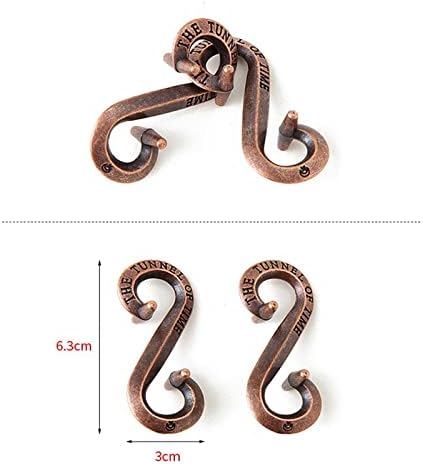 FantasyDay 15 Pcs Brain Teaser Puzzle,Metal Puzzle, Unlock Interlock IQ Test Game, Magic Trick Toy Gift for Kids and Adults 3