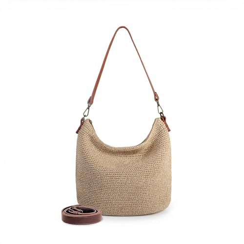 Image of Eiyye Hobo Shoulder Bag Crochet Crossbody Bags for Women Handmade Woven Bag Boho Purse for Travel & Everyday Use