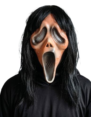 Image of BookMyCostume Scary Face Mask Collection | Horror Ghost, Skeleton, Devil & Dracula Vampire, Bearded Horror | Spooky Mask for Halloween & Theme Parties | Adults