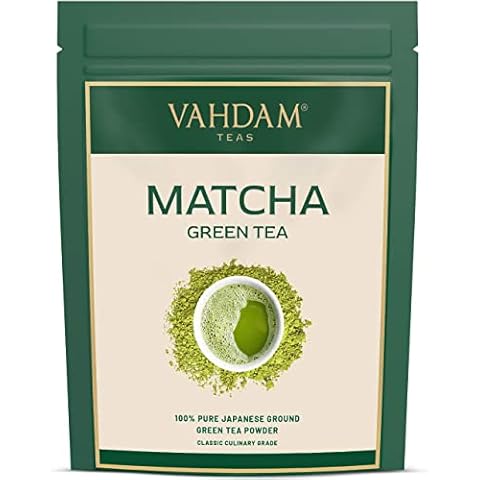 VAHDAM, Matcha Green Tea Powder SUPERFOOD (50 Servings, 100g) | 100% Pure Authentic Japanese Matcha Powder | Classic Culinary Grade Green Tea Matcha 137x Anti-OXIDANTS | Matcha Latte Mix for Smoothies Cover