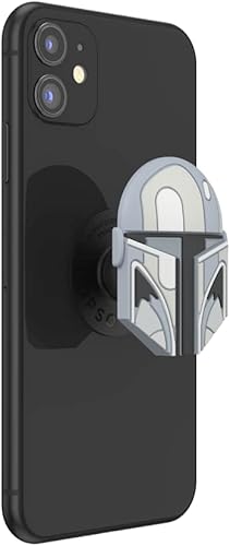 Miniatura 3 de PopSockets - Agarre para teléfono con soporte expandible, agarre adhesivo, PopOut - Casco Mandaloriano