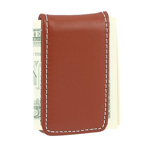 NICENEEDED Pince à Billets Magnétique en Cuir Porte Monnaie Fin Portefeuille de Poche Portefeuille Minimaliste pour Homme Porte Cartes et Billets.