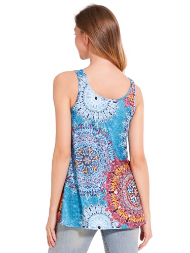 Image of Rosyline Tank Top for Women with Built in Bra Flowy Swing Undershirt Tank Tops S-4XL