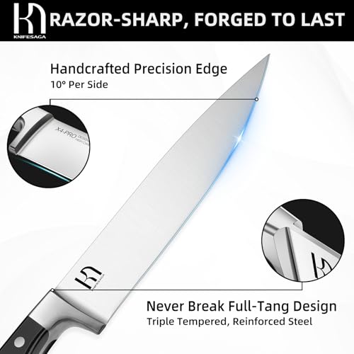 15-Piece Japanese High Carbon Knife Set with Block - Image 3