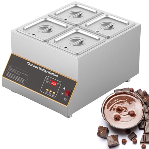 Máquina para derretir chocolate con 4 cilindros y control digital miniatura 1