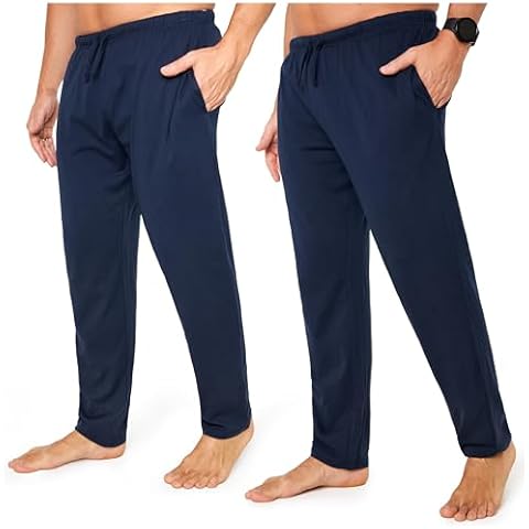 CityComfort Mens Pyjama Bottoms - Jersey Lounge Pants Cover