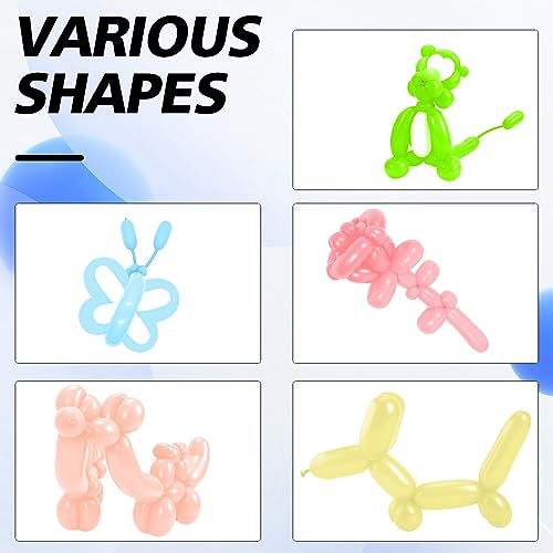 Image of Macaron Color Mix 260 Balloons - Long Balloons for Balloon Arch & Animals Kit, Random Color
