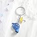 SHTALHST French Horn Keychain with Umbrella Charm Whimsical Music Themed Gift for Women Unique Conversation Starter Accessory