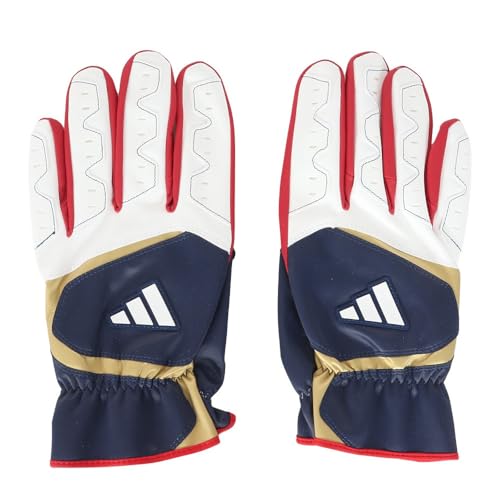 adidas アディダス（adidas） 走塁用グローブ 野球 スライディンググラブ 両手用 LBG703-2911 （ネイビー×ホワイト/Ｌ/Men's）