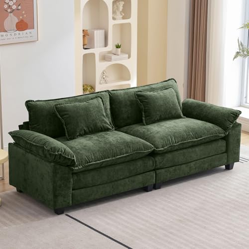 Oprisen 86" Modular Sectional Sofa, Comfy Loveseat Deep Cloud Couch