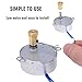 REENFAYA 4PCS Synchronous Synchron Motor Turntable Motor 110V Motor, 50/60Hz AC 100~127V 4W CCW/CW with 7MM Flexible Coupling Connector for Cup Turner,Cuptisserie,Tumbler Cup Rotator (5-6RPM)