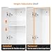 Salon Staion Hair Color Bar Organizers, Hair Color Rack, Barber Station Cabinet with Drawers & Adjustable Shelves, Wall Mounted Tube Storage Station for Salon Display, White