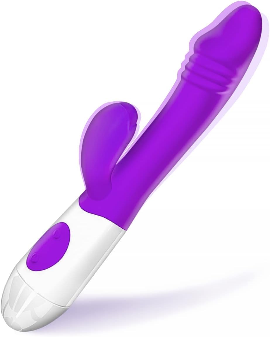 LYZD WAND Rab.b.i.t Vibrat.o.rs, 12 Mode Waterproof S.ex Toys.4Women M.en & WOM.en S.ex Toys4.Womens UK Su.cki.ng and Li-cking (Purple)