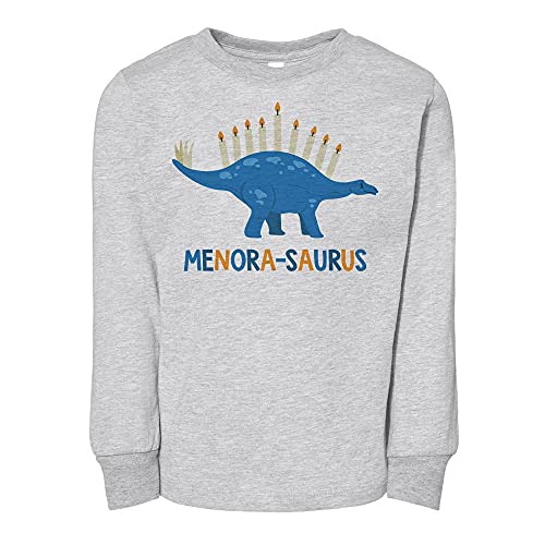 Menora-Saurus Toddler Kids Long Sleeve T-Shirt